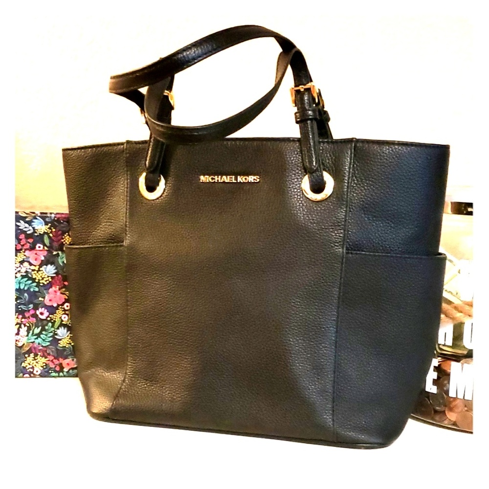 Like New Michael Kors Leather Tote Long Straps